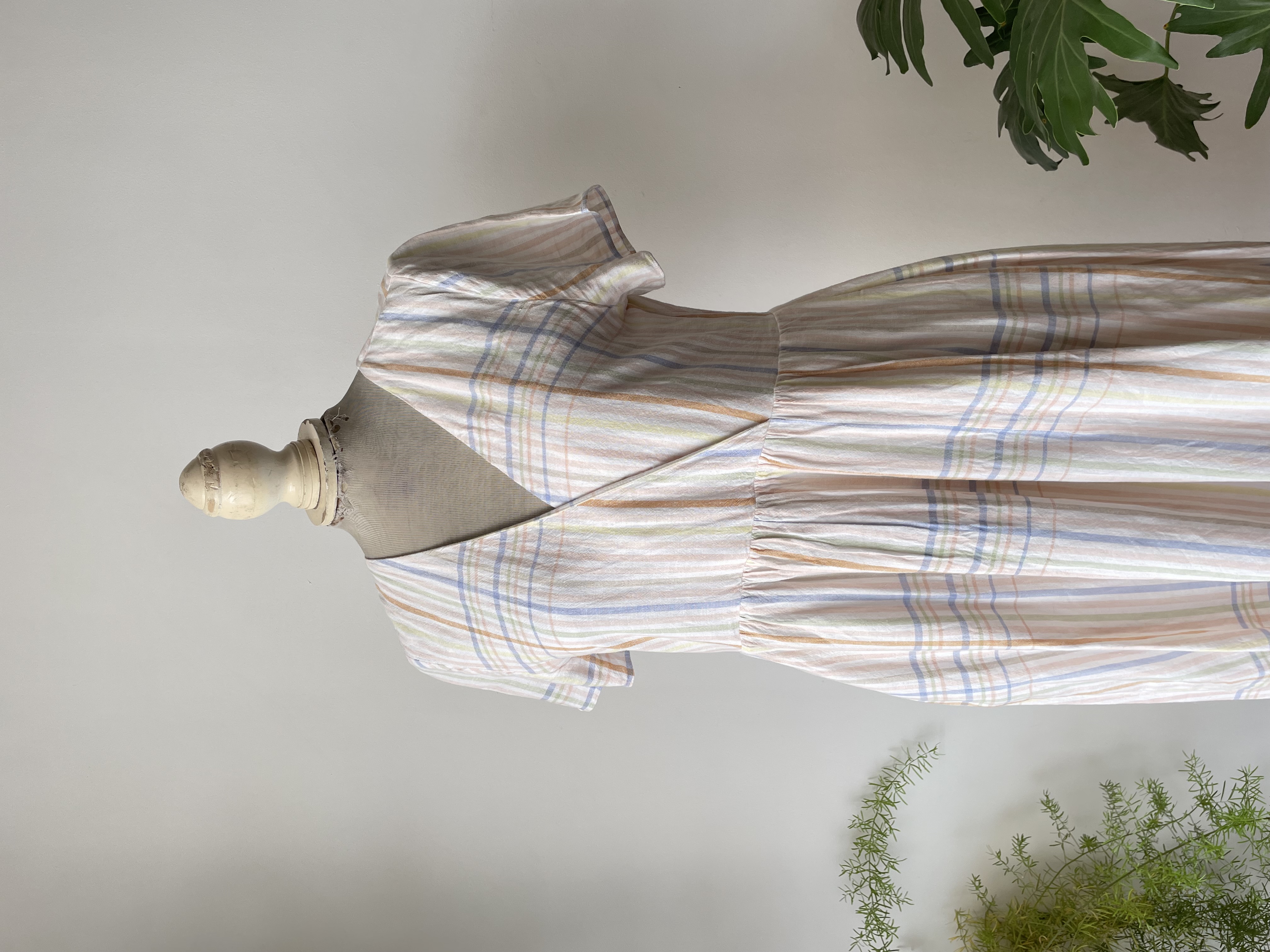 Vestido líneas lino. Talla: XS oversized (s/m) 2