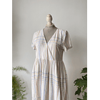 Vestido líneas lino. Talla: XS oversized (s/m) 2