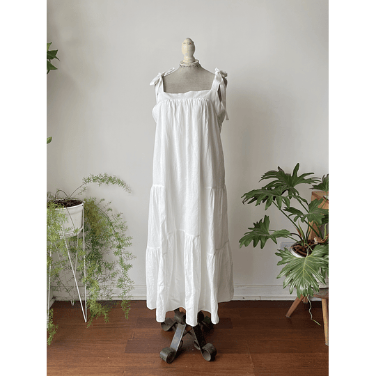 Vestido amarras. Talla: L