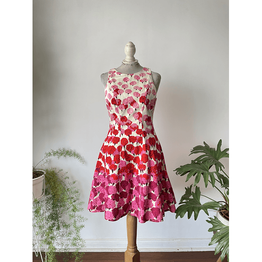 Vestido degradé floral. Talla: 8p (m)