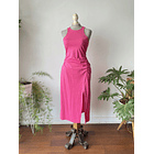 Vestido fucsia. Talla: XS elasticado 1