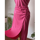 Vestido fucsia. Talla: XS elasticado 3
