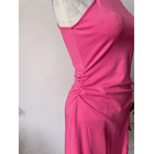 Vestido fucsia. Talla: XS elasticado 4