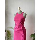 Vestido fucsia. Talla: XS elasticado 2
