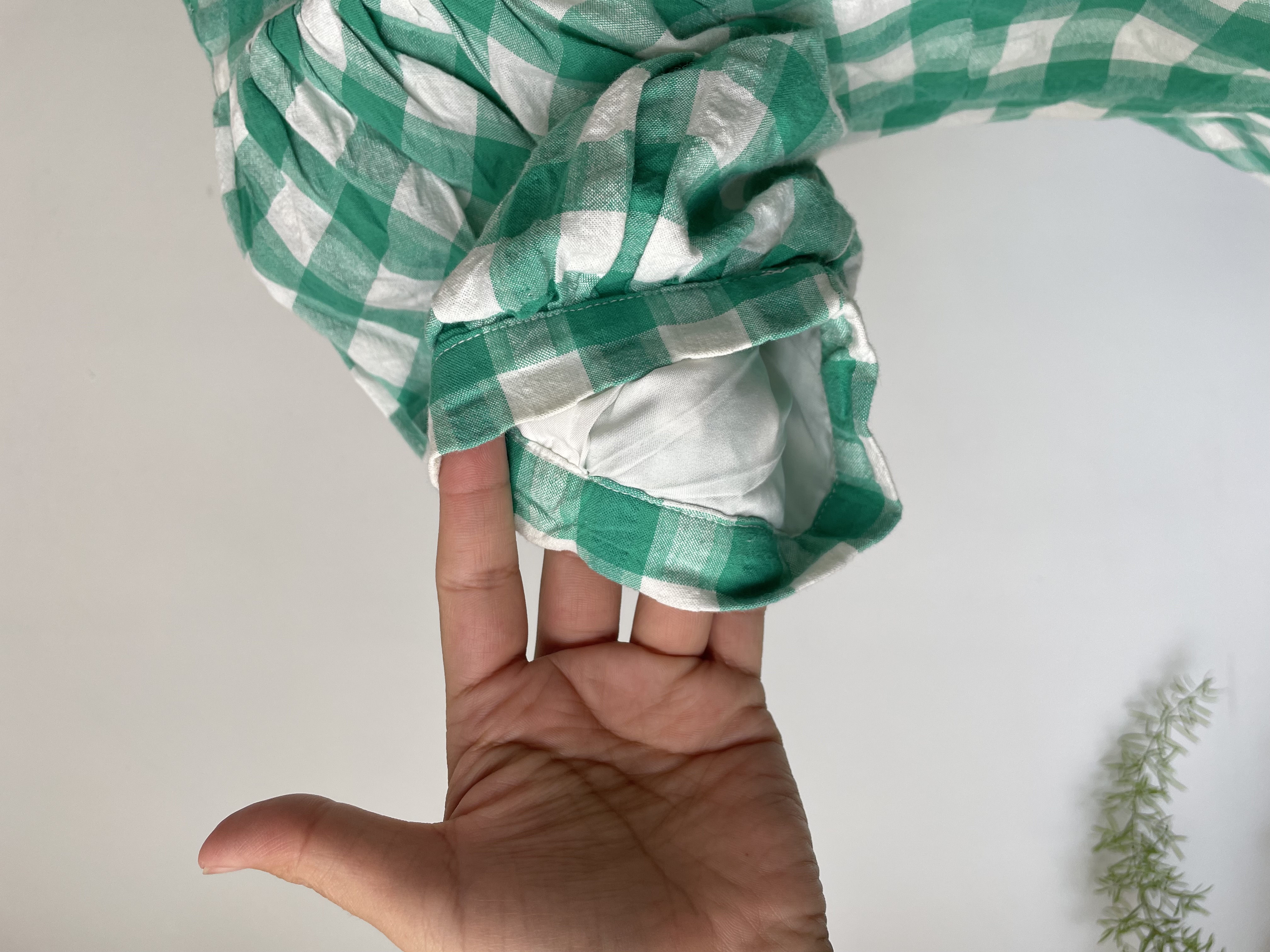 Vestido cuadro verde. Talla: S 3