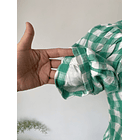 Vestido cuadro verde. Talla: S 3