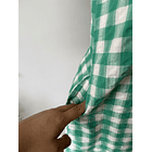 Vestido cuadro verde. Talla: S 4