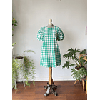 Vestido cuadro verde. Talla: S 1