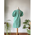 Vestido cuadro verde. Talla: S 6