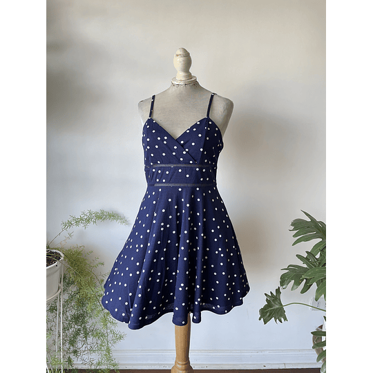 Vestido dot. Talla: L chico (m)