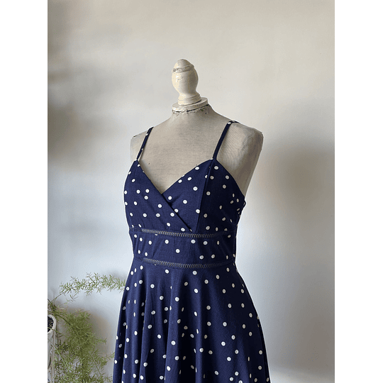 Vestido dot. Talla: L chico (m)