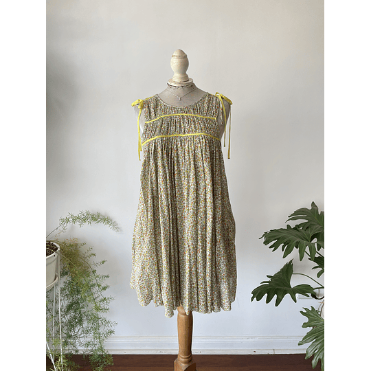 Vestido verduras. Talla: S