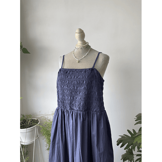 Vestido azul. Talla: XL