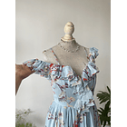 Enterito celeste. Talla: m 2