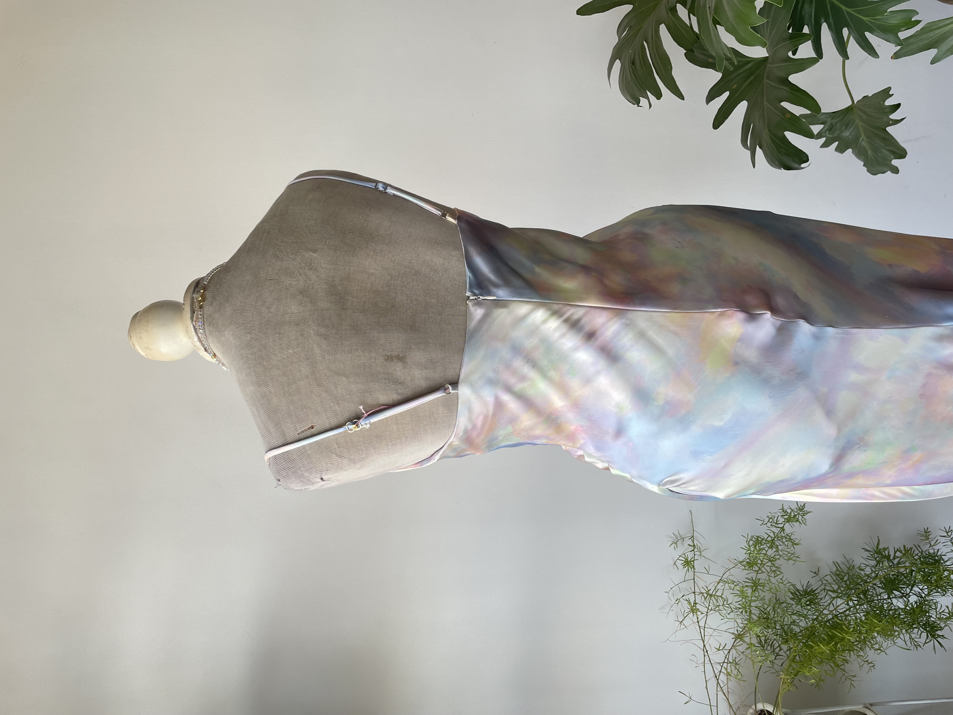 Vestido fiesta pastel. Talla: S 3