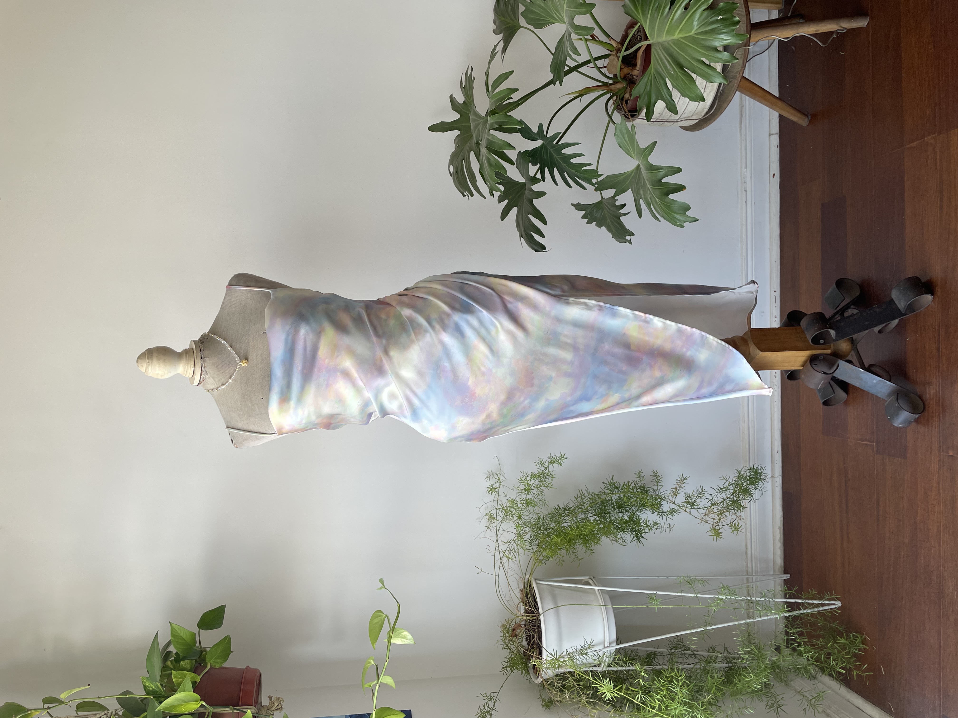 Vestido fiesta pastel. Talla: S 1