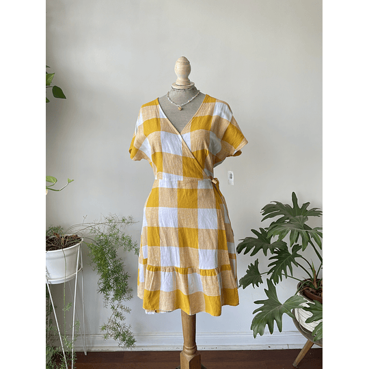 Vestido tartán. Talla: S ajustable (m)