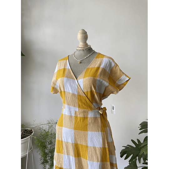 Vestido tartán. Talla: S ajustable (m)