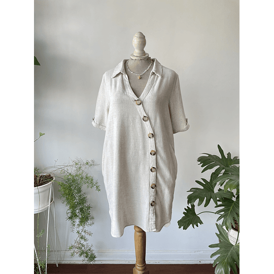 Vestido botones. Talla; L 