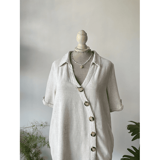 Vestido botones. Talla; L 