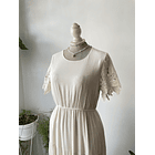 Vestido crema. Talla: S 3