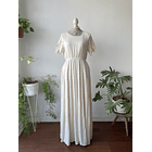 Vestido crema. Talla: S 1