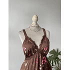 Vestido saten. Talla: M 5