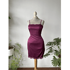 Vestido satén. Talla: 8 (38) 1