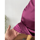 Vestido satén. Talla: 8 (38) 4