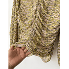 Blusa plisada. Talla: 10 (m) 4