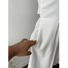 Vestido blanco. Talla: M (38) 4
