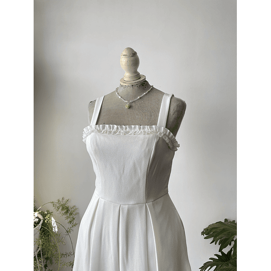 Vestido blanco. Talla: M (38)