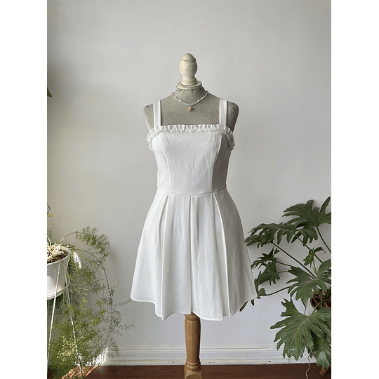 Vestido blanco. Talla: M (38)