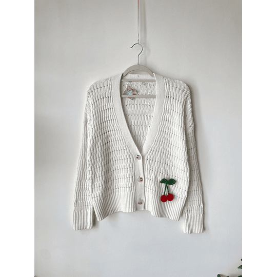 Cardigan guinda. Talla: S/M