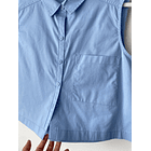 Blusa celeste. Talla: L 4