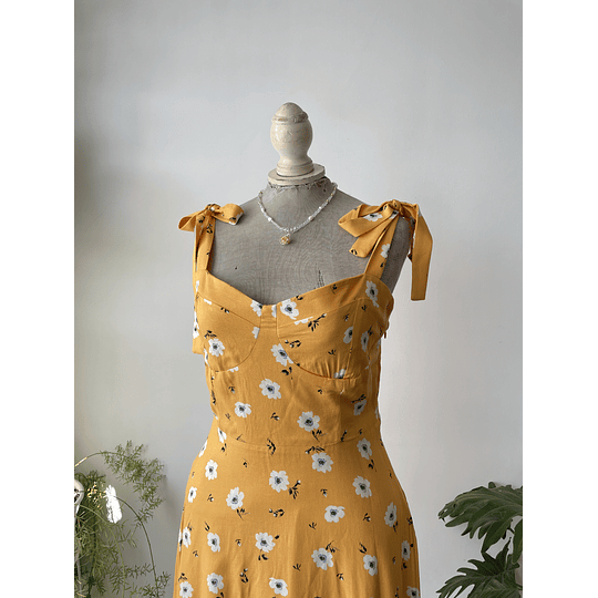 Vestido margaritas. Talla: M