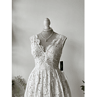 Vestido encaje. Talla: XS 2
