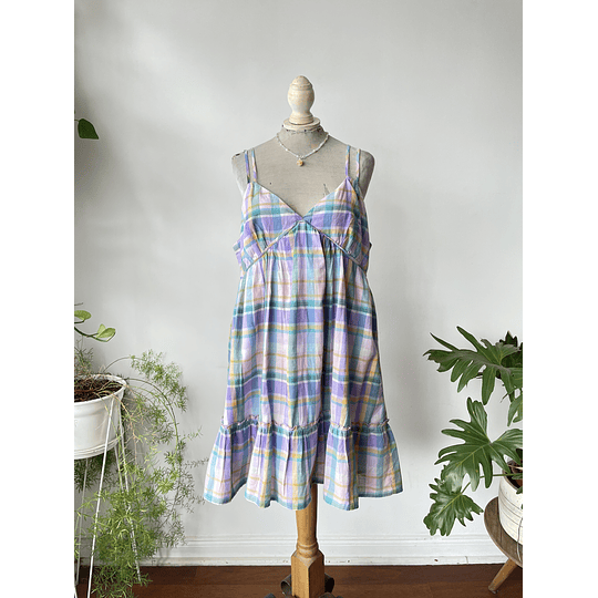 Vestido cuadrillé. Talla: XL