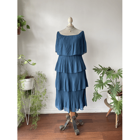 Vestido capas. Talla: L elasticado