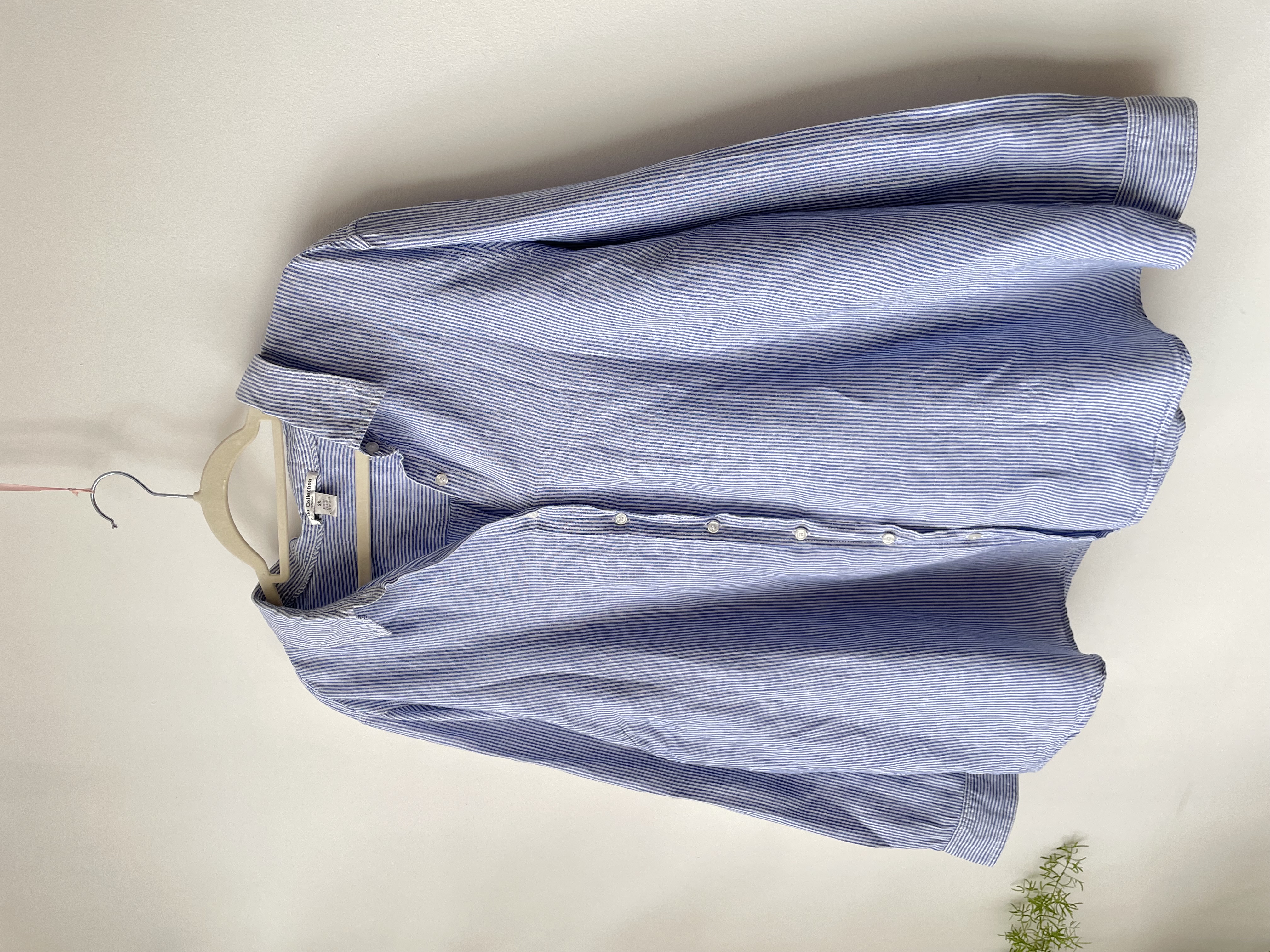 Blusa rayada lino. Talla: 3XL 2