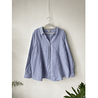 Blusa rayada lino. Talla: 3XL 1