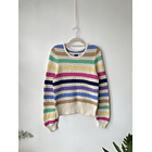Sweater rayas. Talla: M 1