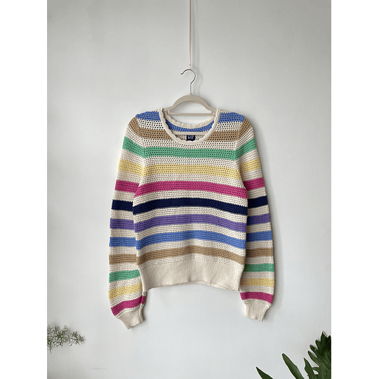 Sweater rayas. Talla: M