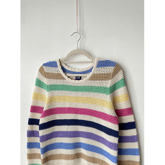 Sweater rayas. Talla: M