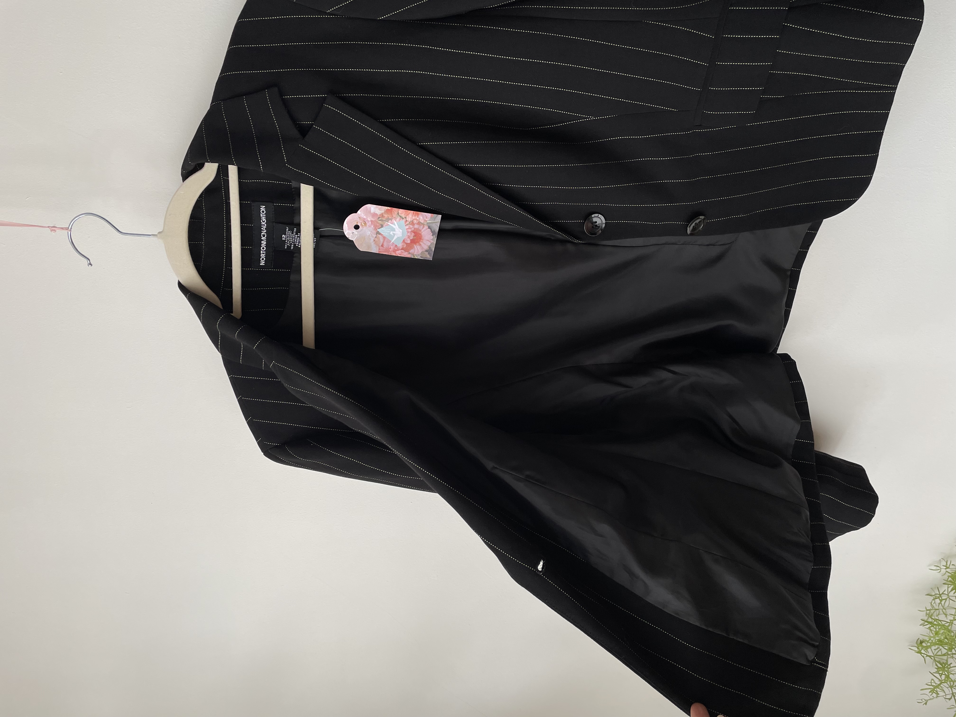 Blazer rayado. Talla: 12 (m/l) 6