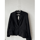 Blazer rayado. Talla: 12 (m/l) 2