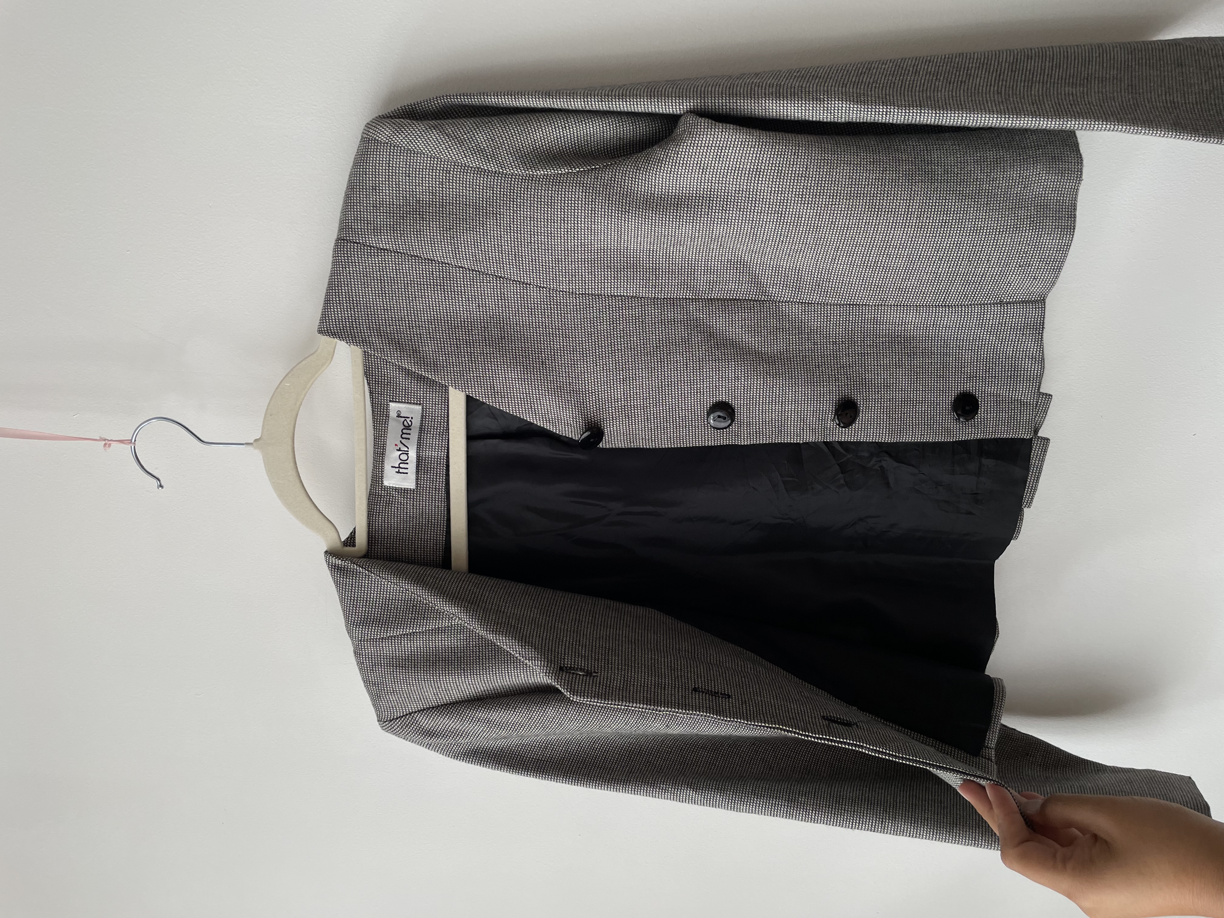 Blazer gris. Talla: s 3