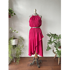 Vestido fucsia. Talla: M elasticado 1