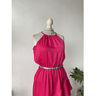 Vestido fucsia. Talla: M elasticado 4
