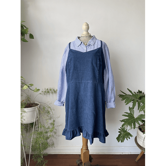 Vestido denim. Talla: 2XL